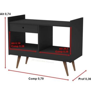 Imagem de Aparador Pés Palito 2 Ambientes 4064 Victoria Cores - Comprar Moveis p