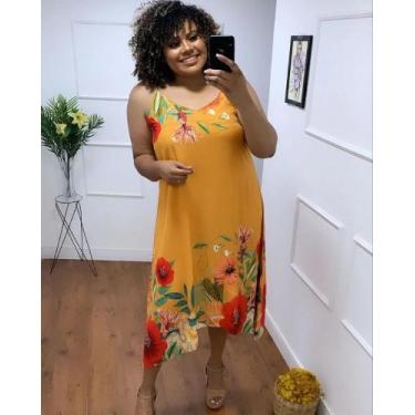 Imagem de Vestido plus size estampas variadas - Império da moda 