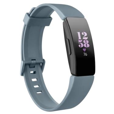 Imagem de AK Pulseiras de TPU macio compatíveis com Fitbit Inspire 2/Fitbit Inspire HR/Fitbit Inspire/Fitbit Ace 2, pulseiras esportivas à prova d'água para Fitbit Inspire HR Fitness Tracker (grande, azul