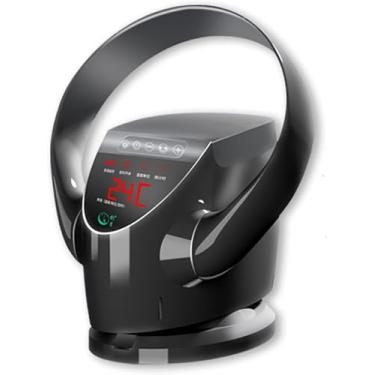 Imagem de 8 Velocidades, Operação Silenciosa, ângulo Ajustável, Montado Na Parede F, Mesa F Pedestal F Mesa F Com Display Led, Motor De 32 W Ideal Para Casa E Escritório, Black