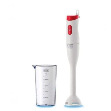 Imagem de Mixer Vertical Black Decker 250w - Branco-vermelho Com Copo Dosador 110V