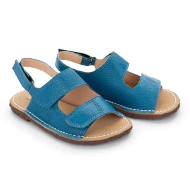 Imagem de Sandalia Taco Couro Petroleo- Petit Cheval - 28