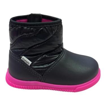 Imagem de Bota Infantil Feminina Pom Pom Comfy Preto Pink (Preto, BR, Criança de 1 a 3 anos, Numérico, P, 23)