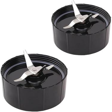 Imagem de 2 peças de lâminas cruzadas para misturador Magic Bullet 250W série MB1001, peças de reposição para liquidificadores MB-1001B, MBR-1101, MBR-1701, MBR-1702, MBR-0301
