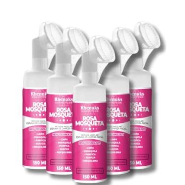 Imagem de Kit com 5 Mousse Micelar Limpeza Facial Rosa Mosqueta REVENDA