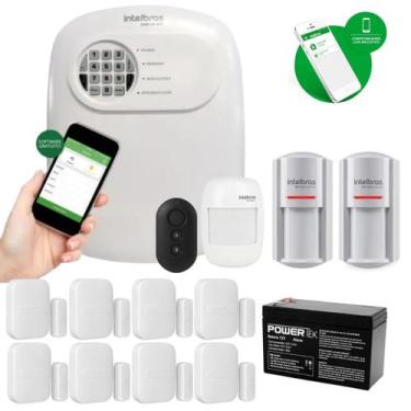 Imagem de Kit Alarme Intelbras Anm 24  Personalizado 11 Sensores