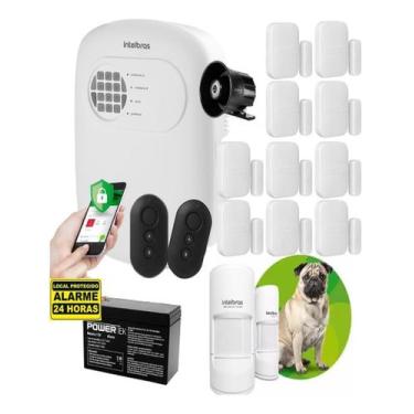 Imagem de Kit Alarme Anm 24 Net 10 Sensor Magnético 2 Infra Pet S/f - INTELBRAS