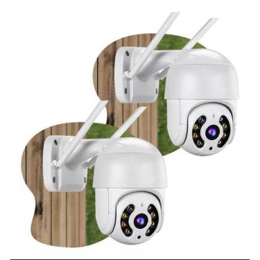 Imagem de Kit 2x Câmeras IP A8 Externa Wifi HD  PTZ, Zoom, 2 Antenas, Sensor, à 