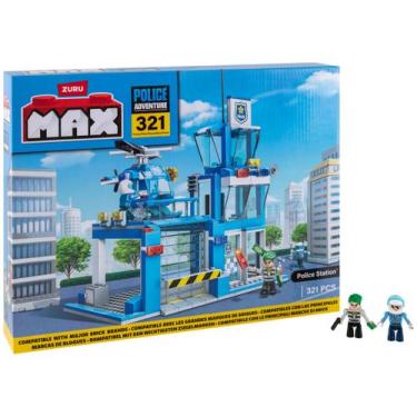 Imagem de Blocos de Montar Max Adventure Police Station - Candide 321 Peças