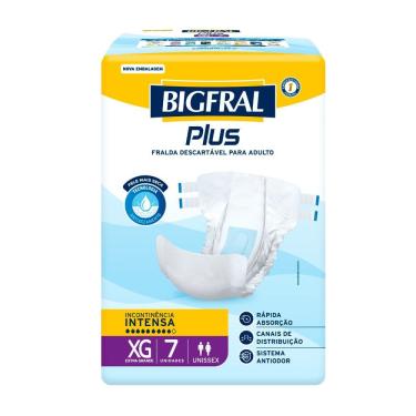Imagem de Fralda Bigfral Plus XG 7 Unidades
