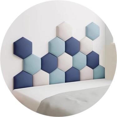 Imagem de 3d Anti-kollision Estofado Parede Els, Auto-adesivo Cabeceira Adesivo De Parede Quarto De Crianças Design De Parede Soft Wall Proteção Els, 005, 180x105cm