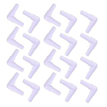 Imagem de Zerodis Aquário 3 Maneiras de Conectores de Bomba de Oxigênio Aumentar Válvulas de Controle de Volume de Ar para o Interruptor de Fluxo de Ar do Tanque de Peixe, Juntas de Plástico Branco de 20pcs