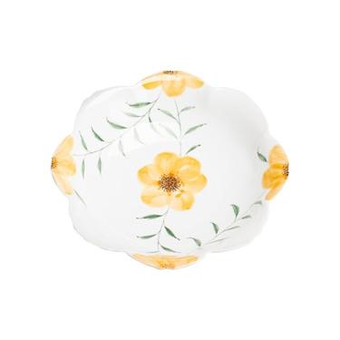 Imagem de Conjunto de chá de Gongfu pintado à mão – Girassóis dourados em porcelana branca pura, inclui mini bule de chá, Gaiwan e xícaras de chá, conjunto de cerimônia de chá de presente (bandeja de bule)