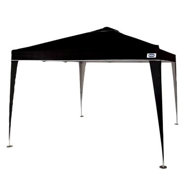 Imagem de Tenda Gazebo Praia Dobrável Preta Sanfonada 3 X 3 M Mor