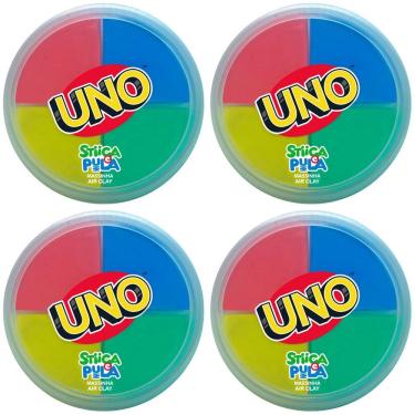 Imagem de 4x Stiica E Pula Massinha Air Clay 20g Uno - Doce Brinquedo