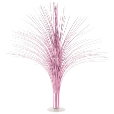 Imagem de Beistle Centros de mesa em spray metálico rosa – Pacote com 3 decorações de mesa com base transparente para chás de bebê, revelações de gênero, graduações e comemorações de aniversário, 48 cm