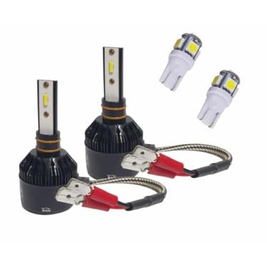 Imagem de Kit Lâmpada Super Led H3 + T10 Led 6000K - Farol Auxiliares Milhas Neblinas