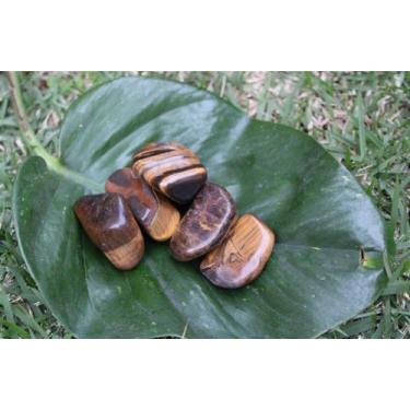 Imagem de Pedra Olho de Tigre Rolada Unitária 3 a 4 cm - no-brand