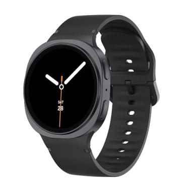Imagem de Sodhad Pulseira esportiva compatível com Samsung Galaxy Watch 8 de 44 mm e 40 mm, mulheres e homens, pulseira esportiva de silicone macio para Galaxy Watch 8 Classic de 46 mm