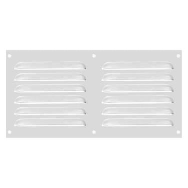 Imagem de PATIKIL Capa de ventilação de alumínio de 15 x 30 cm, cobertura de ventilação de grade de ar HVAC, malha embutida para casa, cozinha, lareira, banheiro, parede, teto, prata