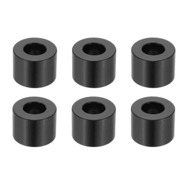 Imagem de PATIKIL 6 peças espaçadores de alumínio, 1/2 x 1 espaçadores de metal alumínio 3/4 L espaçador parafuso isolador redondo não rosqueado bucha para parafusos de 5/40.6 cm, preto
