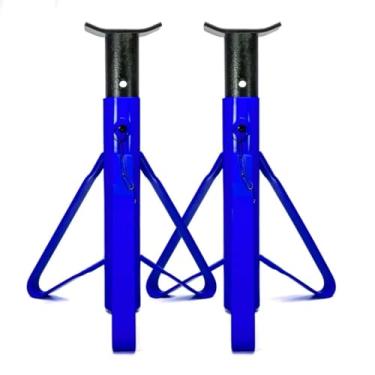 Imagem de Cavalete Automotivo Profissional – Kit com 2 Suportes de Elevação Reforçados para Carros, até 2.000Kg, Ajustável e Seguro