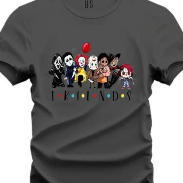 Imagem de Camiseta Personalizada Friends Do Terror - Hs, Chumbo, G