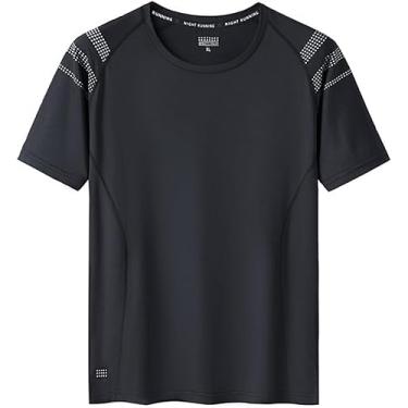 Imagem de Homens T-shirt Homens Camisa Esportiva Homens Manga Comprida T-shirt Homens Manga Curta Homens Camisa Polo Homens Casual T-shirt Homens Cor Sólida, G-black2, 7XL