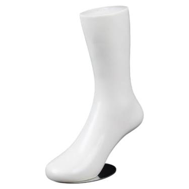 Imagem de Xgdsnly Manequim de Pé para Crianças, Modelo de Exibição de Meias para Casa com Suporte de Base, Modelo de Pé Humano para Lojas Comerciais E Shoppings, White H 21cm