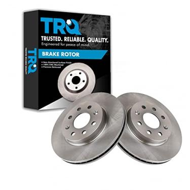 Imagem de TRQ Par de rotores de freio a disco dianteiro compatível com Daewoo Nubira 98-02