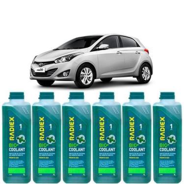 Imagem de Kit aditivo radiador bio coolant pronto para uso verde - hyundai hb20 