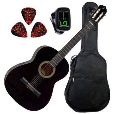 Imagem de Violão Giannini Acústico Nylon Start N14 Preto + Capa +
