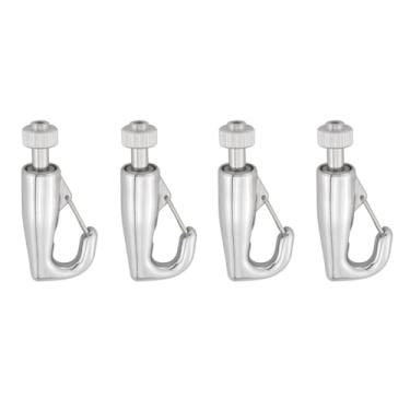 Imagem de JianLing 4 peças ganchos ajustáveis trilho corda de arame ganchos de liga de zinco 49 mm lustre acessórios de iluminação pendurada para decoração de relógio de foto espelho de arte
