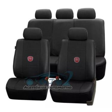 Imagem de capa de banco 100% em couro preto para linea 2013 - gj acc