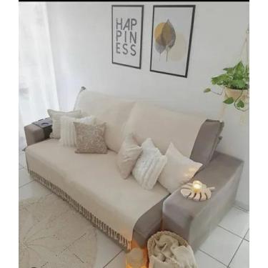 Imagem de Manta para Sofá Retrátil Crua 2,40 x 1,80 Algodão Luxo - Dona Odette A