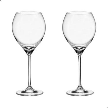 Imagem de Taça De Cristal Bohemia Para Vinho 470 Ml Carduelis 2 Peças - Bohemia 
