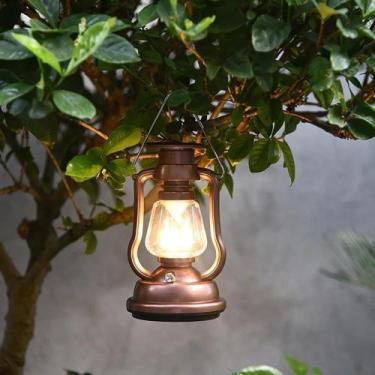 Imagem de Lanterna De Camping LED Solar Recarregável À Prova d'Água Portátil Com