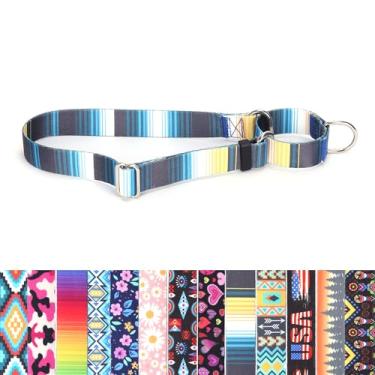 Imagem de Coleira gargantilha para cães, antideslizante, à prova de fuga, não puxa, de nylon macio, para treinamento de cães, coleira martingale ajustável para cães de raça pequena, média e grande, gradiente