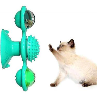 Imagem de Brinquedos para gatos brinquedo de gato de moinho de vento com platafo