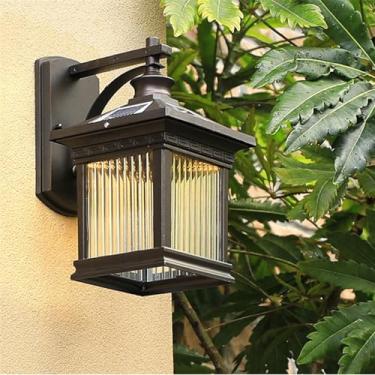 Imagem de Lâmpada De Parede Solar Simples À Prova D 'água Contemporânea Ao Ar Livre, Adequada Para Varanda, Corredor, Pátio, Porta De Villa, Hotel, Iluminação De Decoração De Jardim (9215A H31CM Sola)
