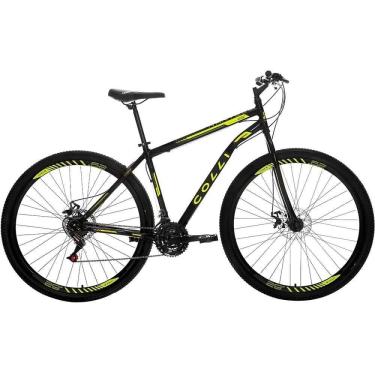 Imagem de Bicicleta Colli Nantes A.29 Q18 F.disco 21v - 3440-73d Preto-amarelo