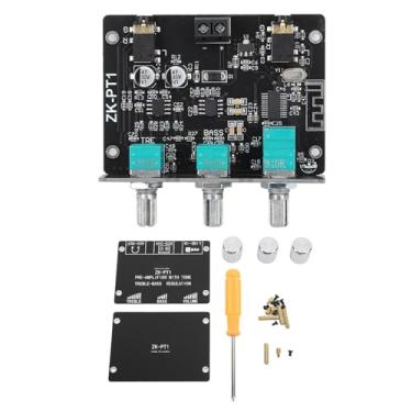 Imagem de Zk Pt1 Placa Decodificadora Sem Fio Bt 5.0, Placa Amplificadora Receptor Bt de Saída aux Estéreo de 2 Canais Com Controle de Graves Agudos Dc5-24v