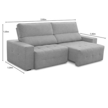 Imagem de Sofá 4 Lugares Retrátil Reclinável 280cm Veludo Village Ferguile, Velu