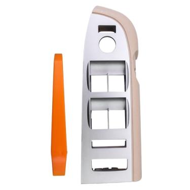 Imagem de Painel de interruptor de controle de porta lateral do motorista adequado para Chevy Silverado GMC Sierra 1500 2500 3500 2010 2011 2012 2013, tampa de moldura de interruptor de janela de acabamento