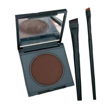 Imagem de Kokiya Delineador em pó ativado por água com pincel, alta pigmentação, maquiagem fácil de remover, sombra compacta portátil, delineador, Marrom