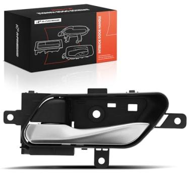 Imagem de A-Premium Maçaneta externa dianteira ou traseira esquerda do lado do motorista compatível com Nissan Altima 2019-2023, Sentra 2020-2023, prata e preta