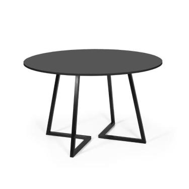 Imagem de Mesa de Jantar 4 Lugares 120cm Redonda Industrial Rigo - Straub Web