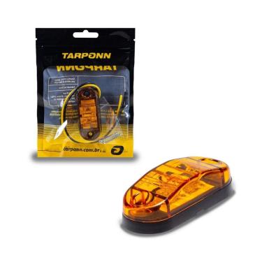 Imagem de Lanterna Delimitadora Lateral Âmbar Carreta Caminhão Baú