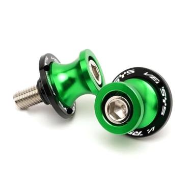 Imagem de BYYINGSUS Acessórios para motocicleta M8 Parafusos de suporte deslizante de carretel de braço oscilante compatíveis com VE&RSYS 650 1000 Versys650 Versys1000 2015-2023 (verde)