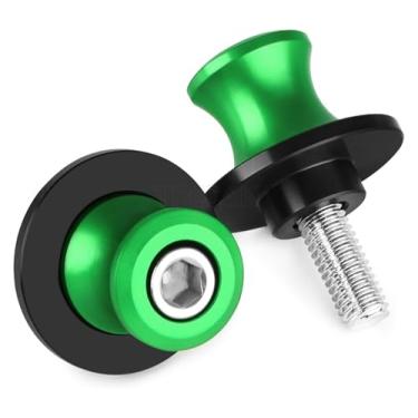 Imagem de BYYINGSUS Acessórios de motocicleta parafuso de suporte M8 bobinas deslizantes compatíveis com Z650 Z800 Z900 Z1000 Z1000SX ZX6R ZX10R Ninja 650 400 (verde)